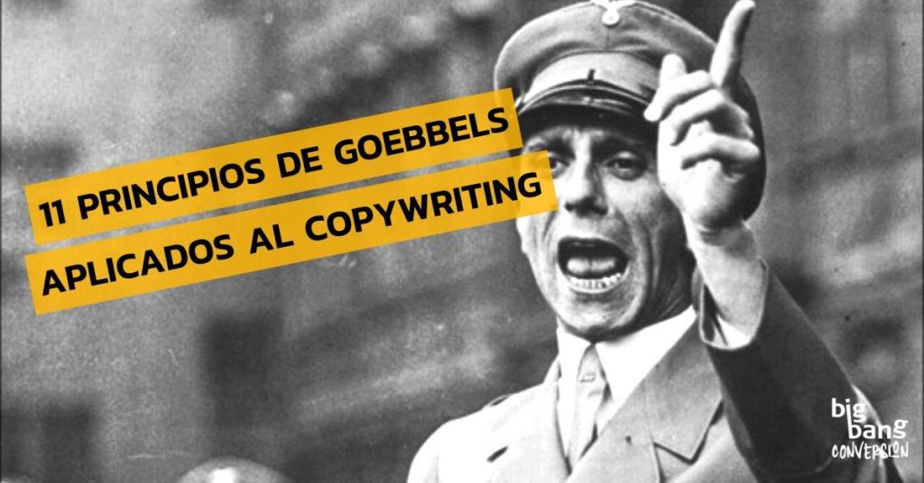 Principios de Goebbels y Copywriting